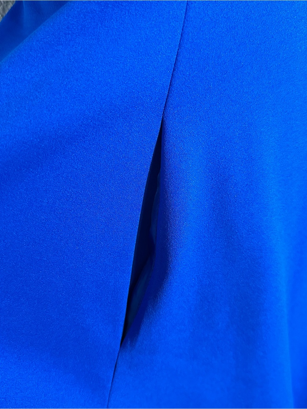 Calvin Klein Sleeveless Fit-and-Flare Dress in Royal Blue - Picture 3 of 6
